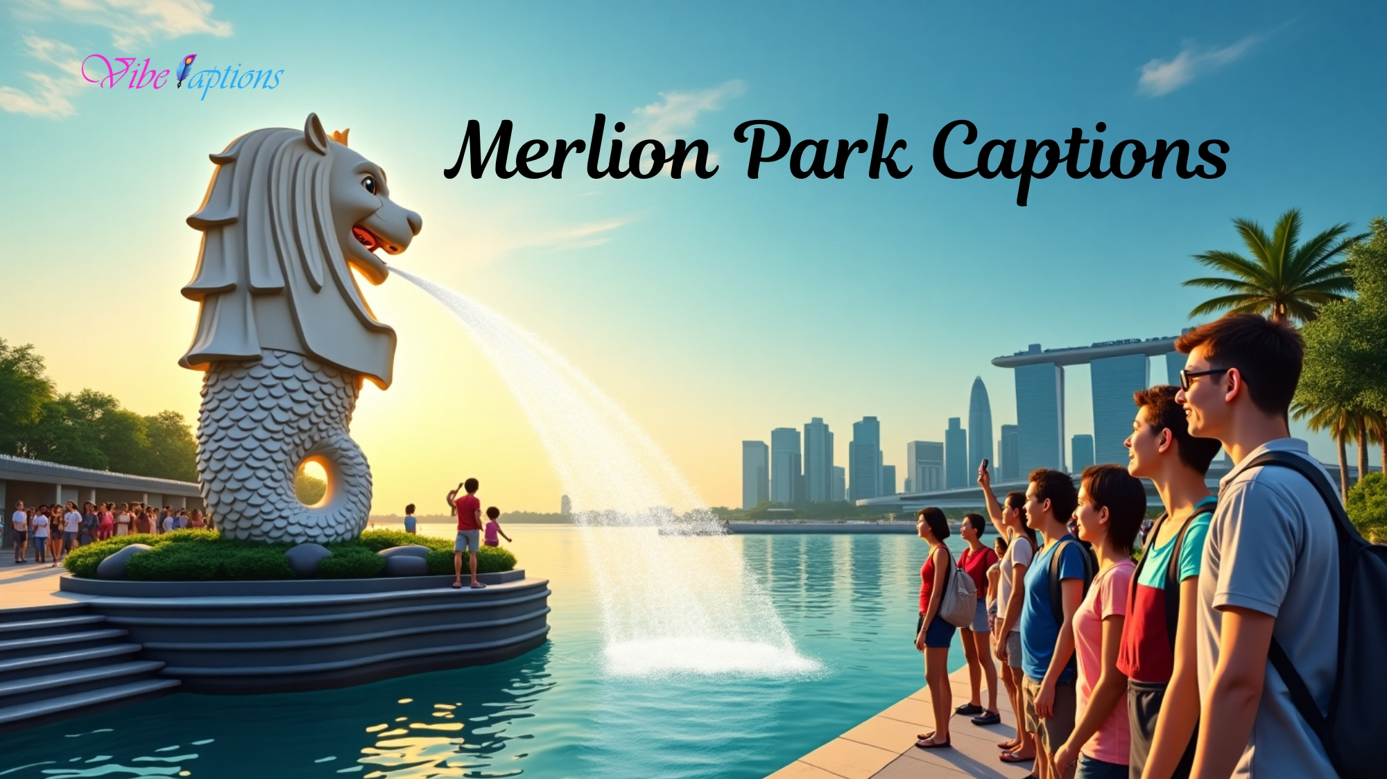 Merlion Park Captions